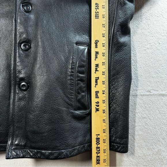 Wilsons Leather M. Julian Trucker Jacket Black Insulated Removable Liner Men’s L - Picture 3 of 8